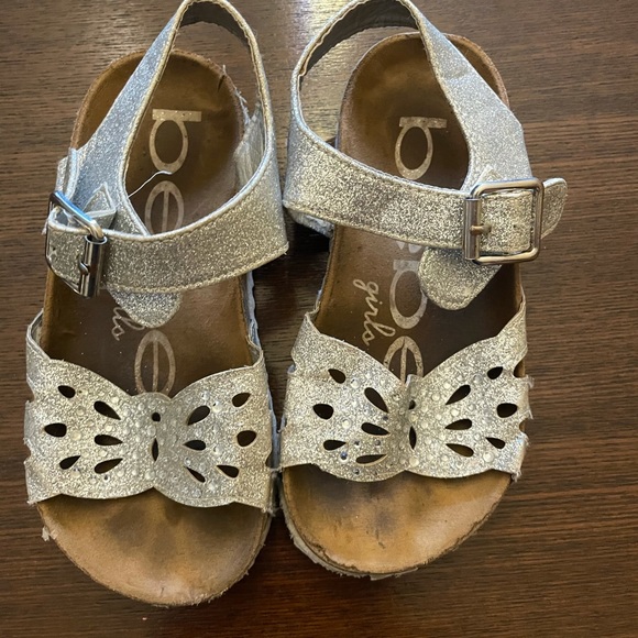 Girls Bebe Glittery Butterfly Sandals - Picture 2 of 2